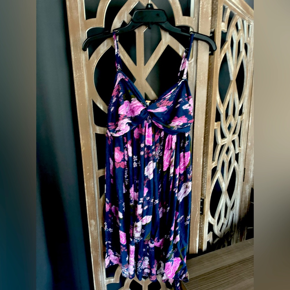 Free People Floral Strappy High Low Dress / Tunic
